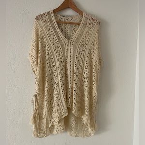 Boutique crochet knit cover up
